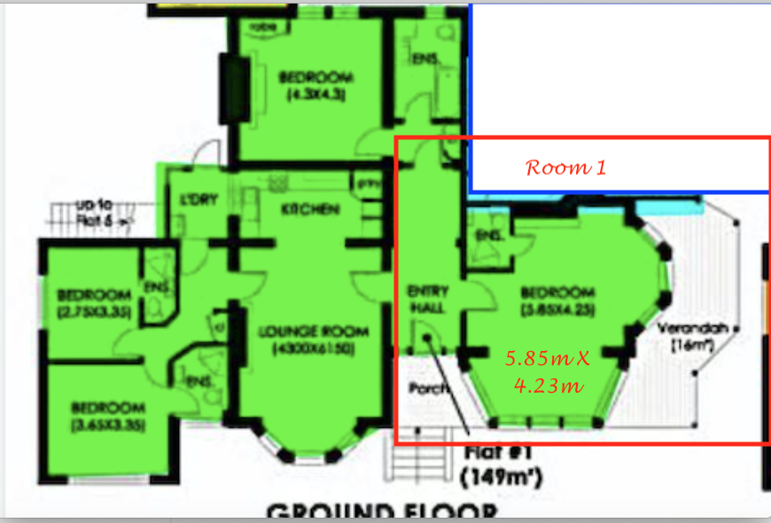 Room 1 floor plan with size.png